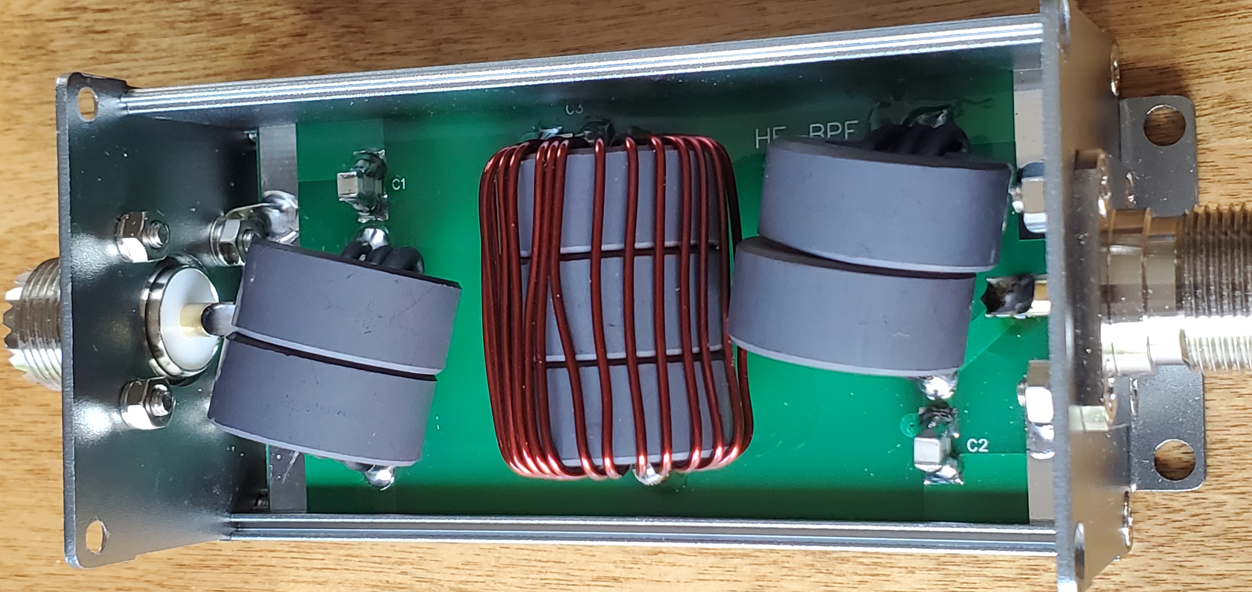 40m Band Pass Filter - inside view 2